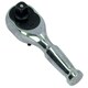 image 1 of 3/8in Drive Stubby Headed Ratchet Socket Driver 90 Teeth Quick Rel Reversible
