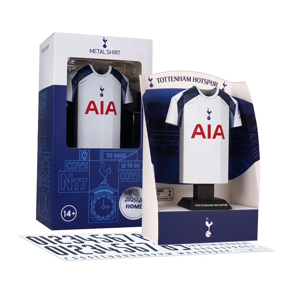 image 1 of RadStuff Metal Alloy Football Shirt - Tottenham Hotspurs Home Kit 2025/26