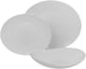 image 2 of White Opal Glass Dinner Set Plates Soup Bowls Dinnerware | White | Venice Boat - 12 Pcs | 12