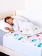 image 1 of Lynmark Toddler Potty Training Bed Pads, Absorbs Up to 1200ml, 90x85cm (Tucks 85x45cm) | White | Dinosaur | 1