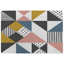 Coloured Geometric Pattern (Rug) Multi | XL: 160x230cm