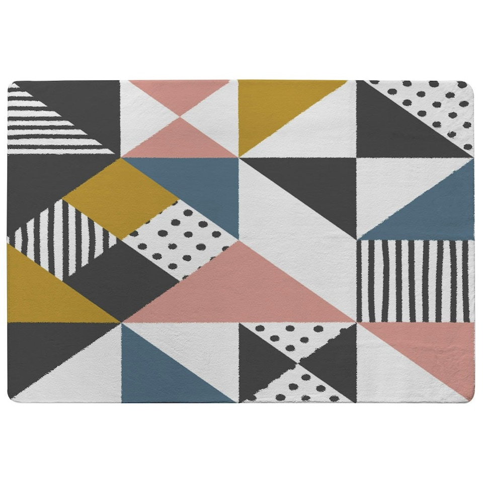 image 1 of Coloured Geometric Pattern (Rug) Multi | XL: 160x230cm