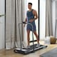 image 2 of HOMCOM Foldable Walking Treadmill w/ LED Display, Blue