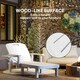 image 6 of Outsunny Set of 2 Resin Reclining Sun Loungers for Garden, Dark Grey 