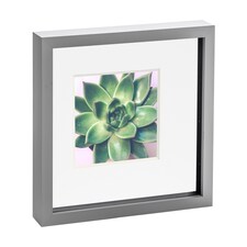 Nicola Spring 10 x 10" Photo Frame - Grey/White Mount - 3D Photo Frame Picture Frame Box Portrait Display Case (53 x 53cm)