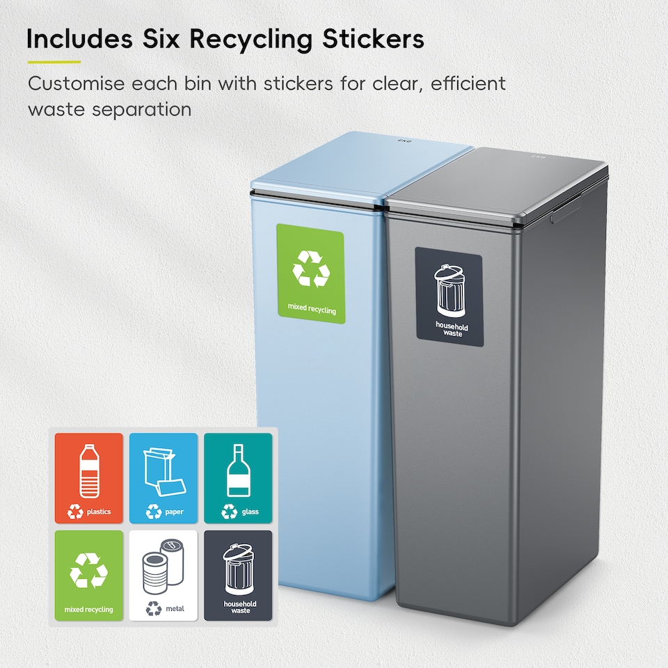 image 1 of Morandi Touch Twin Pack 40L TB+DG | Grey | Dark Grey + Titanium Blue | 40L