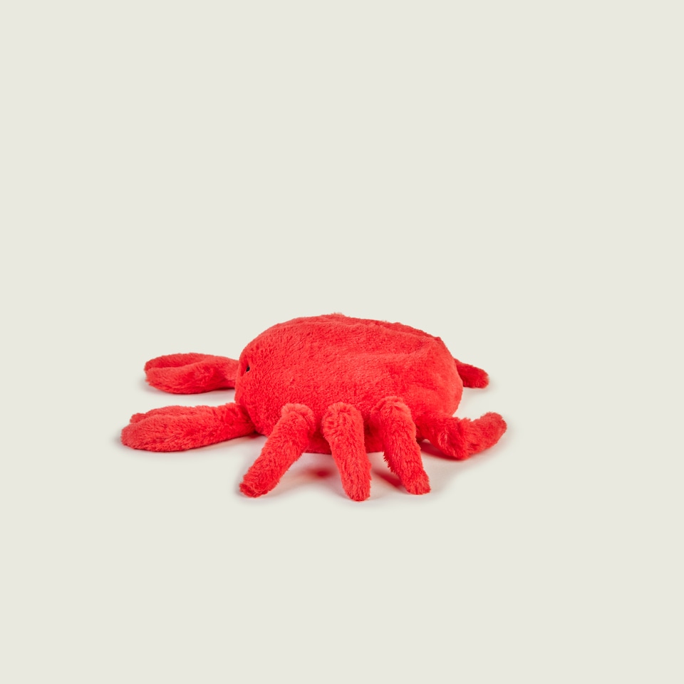 image 1 of Warmies Plush Crab Microwavable Weighted Teddy with French Lavender Scent, Hot or Cold for Cool Relaxation and Warm Relief