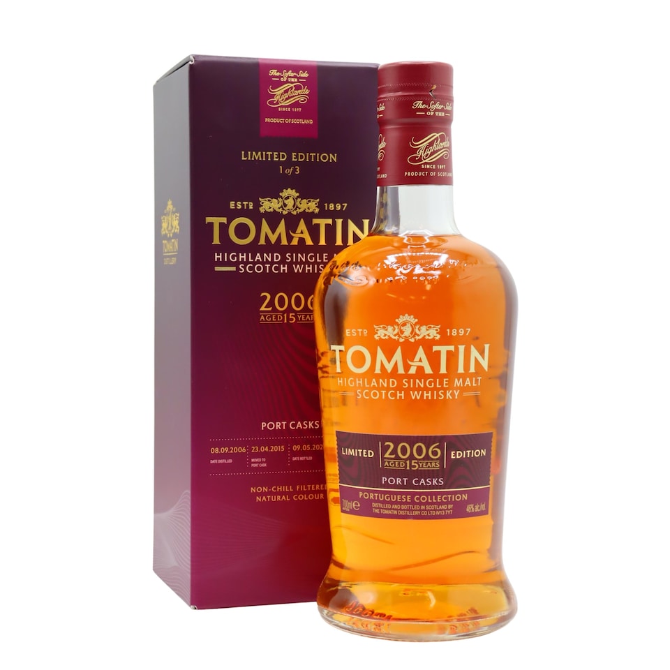 Tomatin - Portuguese Collection - Port Cask Highland Single Malt Scotch 2006 15 year old Whisky