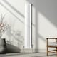 image 4 of Oval Column Radiator & Valves 1600mm x 240mm White