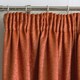 image 2 of Matrix Orange Curtains 66 x 90 inch (168 x 229 cm) Room Darkening Pencil Pleat Thermal Noise Reducing Curtains for Bedroom and Living Room