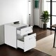 image 9 of Filing Cabinet - 2 rolling,  lockable drawers, fits A4 documents White