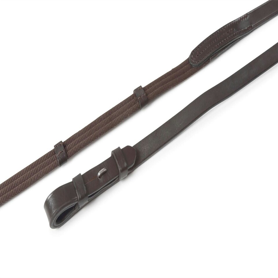 image 1 of Shires Aviemore Continental Web Reins Black | Size: 48X5/8 Inch
Colour: Black