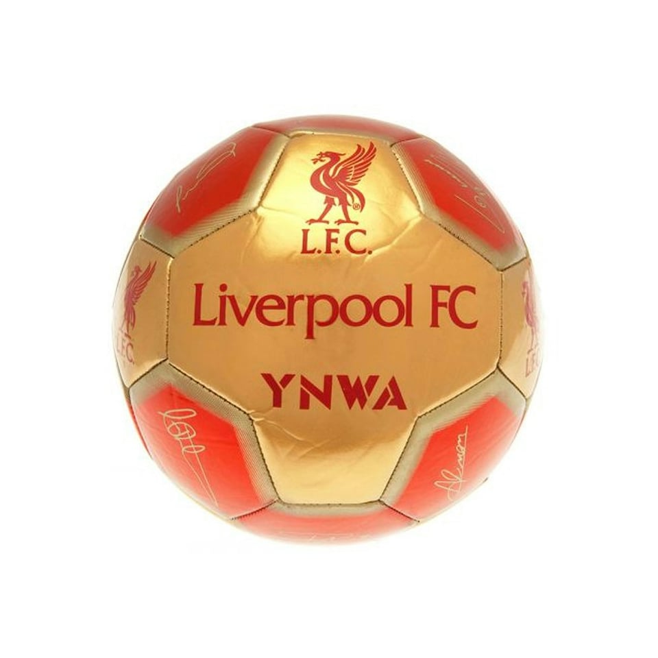 image 1 of Liverpool FC Signature Football - Red/Gold - 5