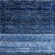 image 5 of KUKOON Navy Blue Striped Mottled Shaggy Area Rug 160cm x 230cm Blue
