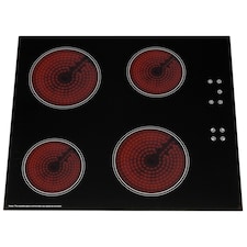 SIA CERH60BL 60cm 4 Zone Touch Control Electric Ceramic Hob In Black