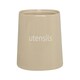 image 1 of Fletcher Beige Ceramic Utensil Jar Brown