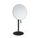 image 1 of Cosmic Magnifying Mirror with Dimmable LED Light for Bathroom, Matt Finish Black