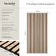 image 6 of Acoustic Wall Panels Sonic Wall II with Real Wood Veneer and Sound-Absorbing Felt | Brown | Light oak | 110 x 50 x 1.8 cm | 4