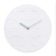 image 1 of Acctim Chloe Wall Clock Quartz Geometric Resin Face Open Dial White 30cm Black