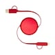 image 3 of Alasia Aluminium 5 in 1 Retractable Connector Cable - Red - One Size