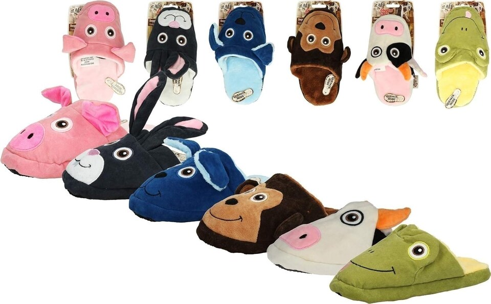 image 1 of All For Paws Doggie's Shoes Monkey Slipper Chew Toy