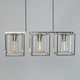 image 4 of BHS Hardy 3 Light Diner Pendant, Nickel Grey | Nickel