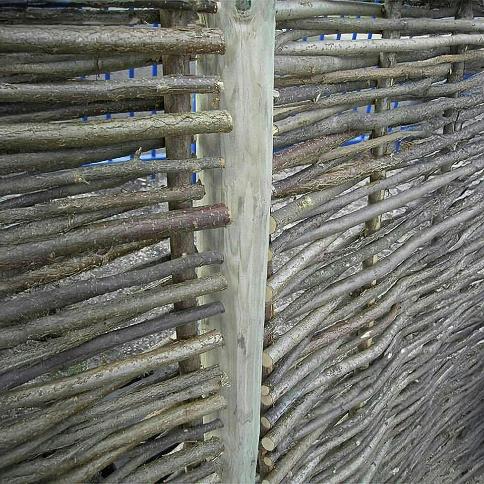 image 1 of Wooden Round Fence Post 2.43m (8ft) for Fencing, Screening and Hurdles