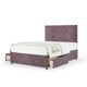 image 1 of Memory Maestro Memory Foam Mauve Naples Velvet 2 Drawer Divan Set And Valencia Headboard Super King