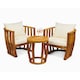 image 1 of Greenhurst Abberley 2-Seater Garden Conversation Set – Acacia Wood with Cushions and Coffee Table