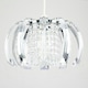 image 3 of ValueLights Ceiling Shade In Chrome Finish With Clear Acrylic Droplets