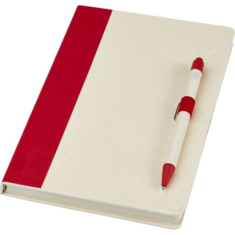 image 1 of Dairy Dream A5 Notebook & Pen Set - Red - One Size