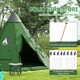 image 6 of Outsunny 6-7 Person Large Family Party Camping Tent W/ Carrying Bag Green
