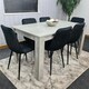 image 3 of Dining Table Set with 6 Chairs Dining Room and Kitchen table set of 6 Grey