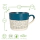 image 3 of Nicola Spring Ceramic Dipped Dash Coffee Mugs - 475ml - Blue - Pack of 6 Blue