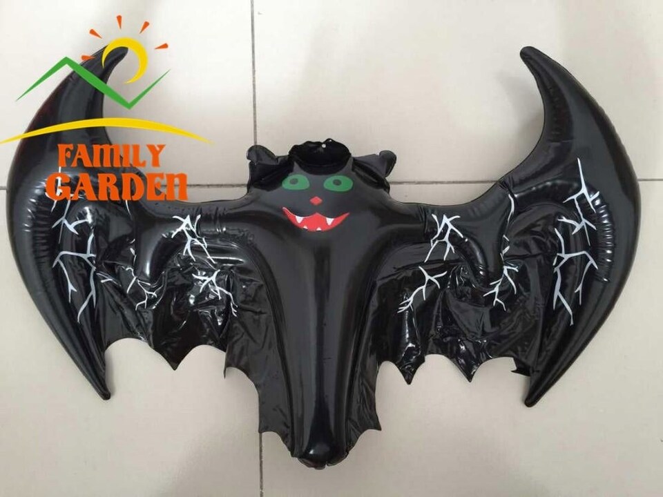 image 1 of 5Pcs Halloween Inflatable Bat 46cm x 36cm Spooky Blow-Up Toy Party Horor Decor