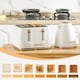 image 7 of HOMCOM Kettle and Toaster Set, 1.7L 3000W Fast Boil Jug Kettle with Auto Shut Off, 4 Slice Toaster with 7 Level Browning Controls & Crumb Tray, UK Otter Thermostat, Cream