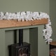 image 7 of 2.7m (9ft) White Christmas Garland with PVC Branches