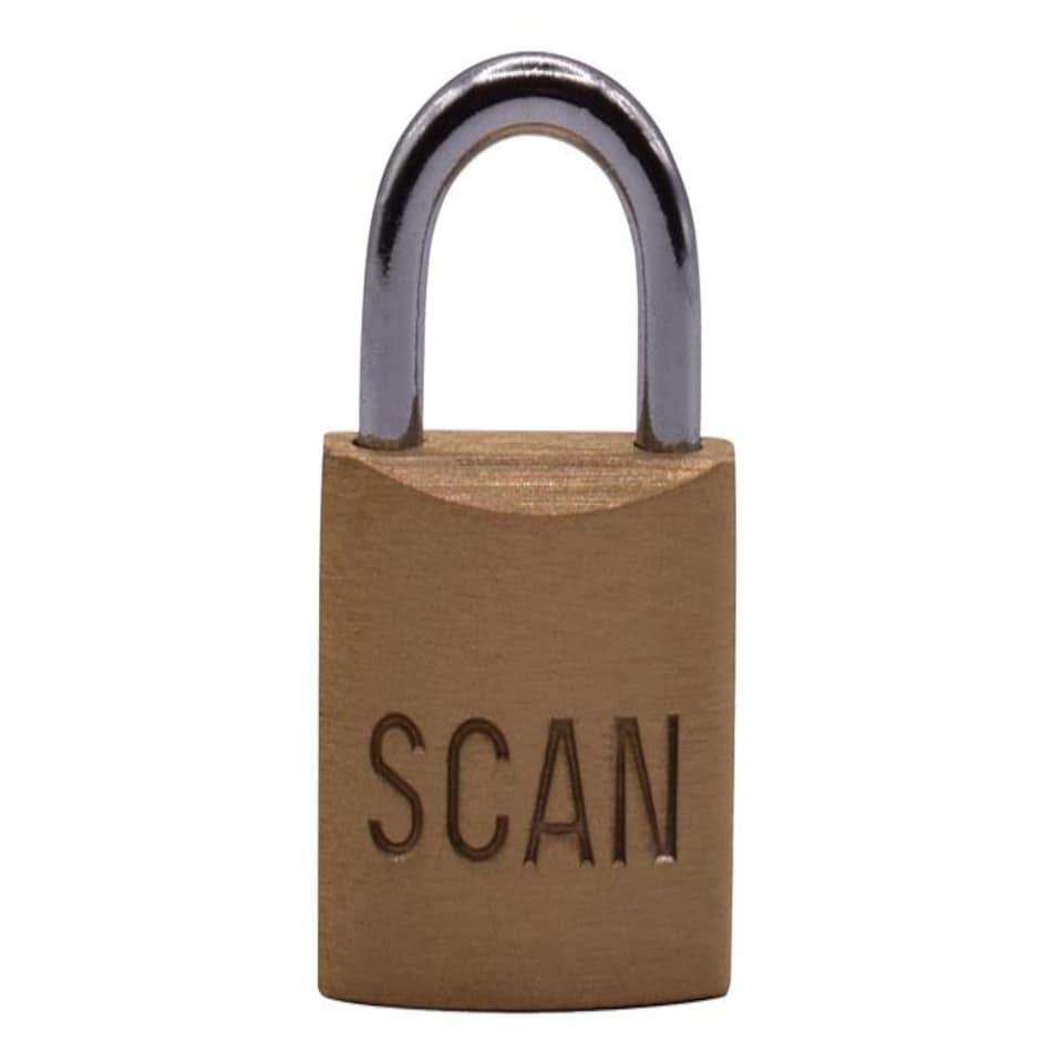 Scan Brass Padlock 20mm