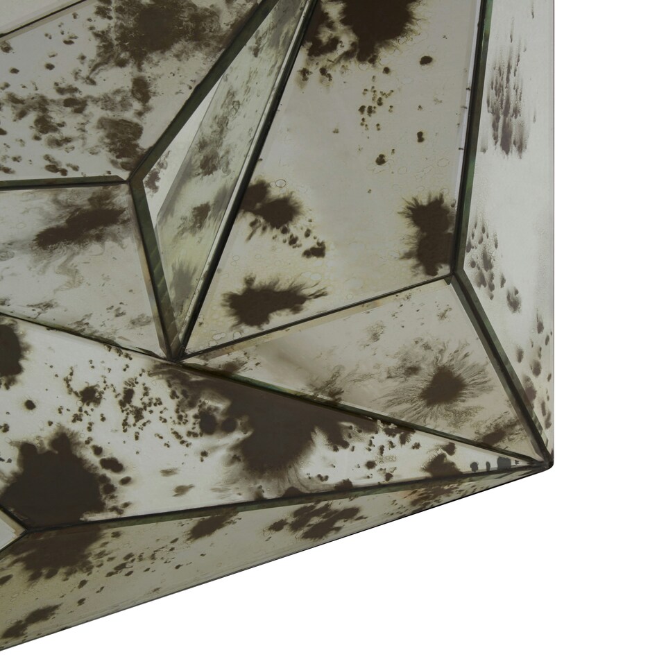 image 1 of Interiors by Premier 3D Prism Wall Mirror Black