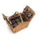 image 1 of 2 Person Ravenstor Slope-Sided Fitted Wicker Picnic Basket