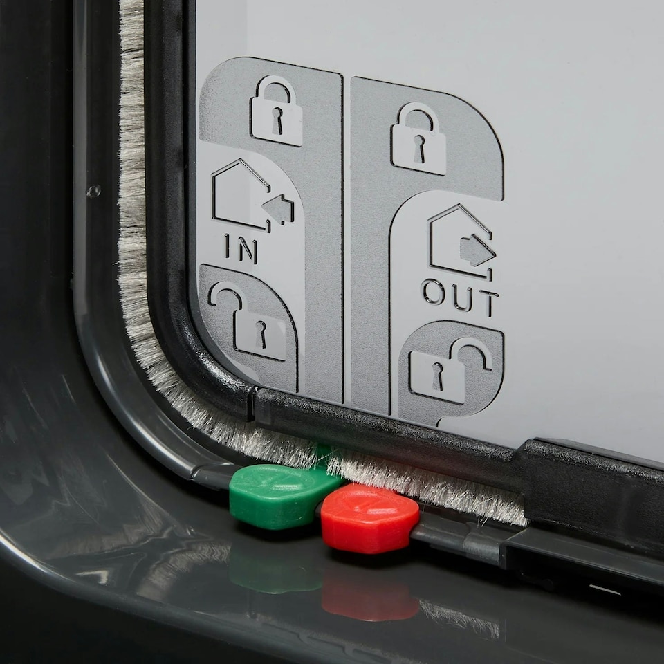 image 1 of Cat Mate Large Cat Flap With 4 Way Lock - Grey (221G)