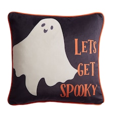 Bedlam Spooky Ghost Filled Cushion Grey