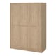 image 3 of Brande Wardrobe with 3 Frame Doors in Jackson Hickory Oak