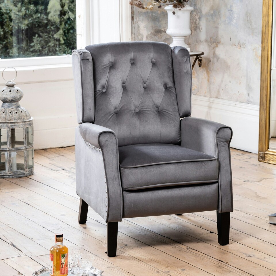 image 1 of Annapoli Recliner Armchair - Grey