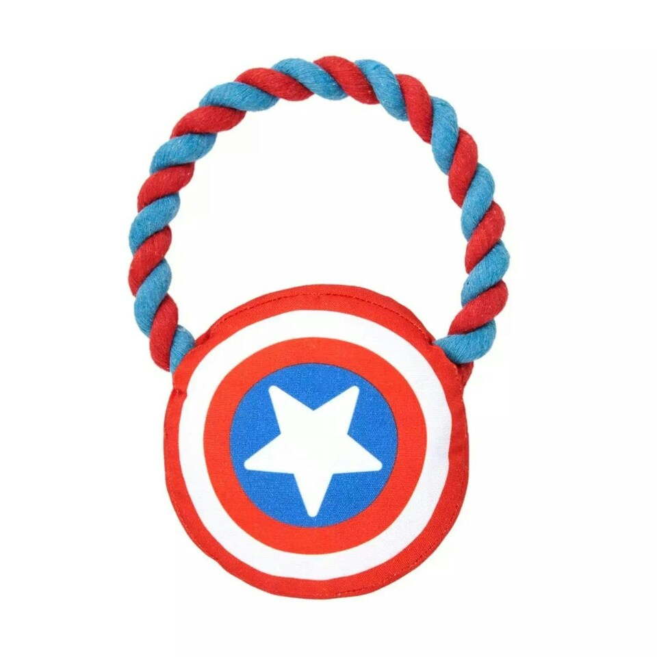 image 1 of Marvel Captain America Rope Dog Toy