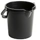 image 1 of 2 x Black 3 Gallon Strong Cement Mixing DIY 14L Bucket With Strong Metal Handle