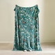 image 3 of Catherine Lansfield Enchanted Twilight Animals Cosy Fleece Blanket Throw Forest Green Green | Forest Green