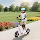 image 2 of HOMCOM Push Scooter, Teen Kids Scooter with 12" EVA Tyres, Pink