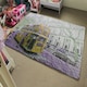 image 4 of London bus YELLOW rear (Rug) Yellow | Large: 140x200cm