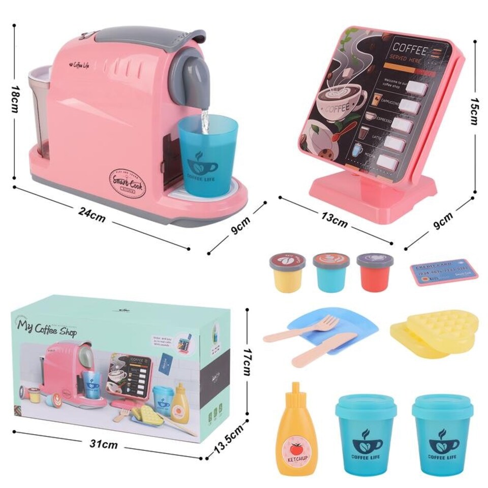 image 1 of Pink Coffee Shop Set